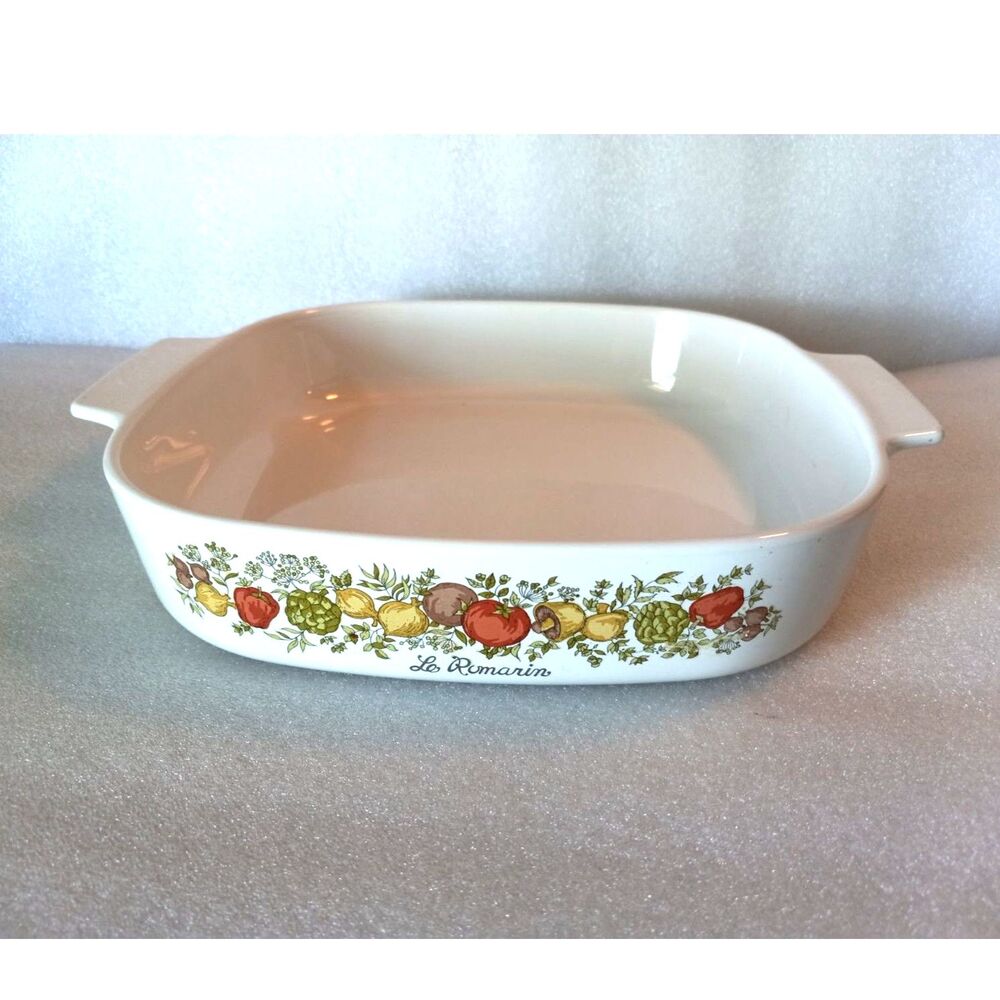 Vtg Corningware Spice Of Life Pattern 2.5-Qt. A-10-B Casserole Dish MISSING LID
